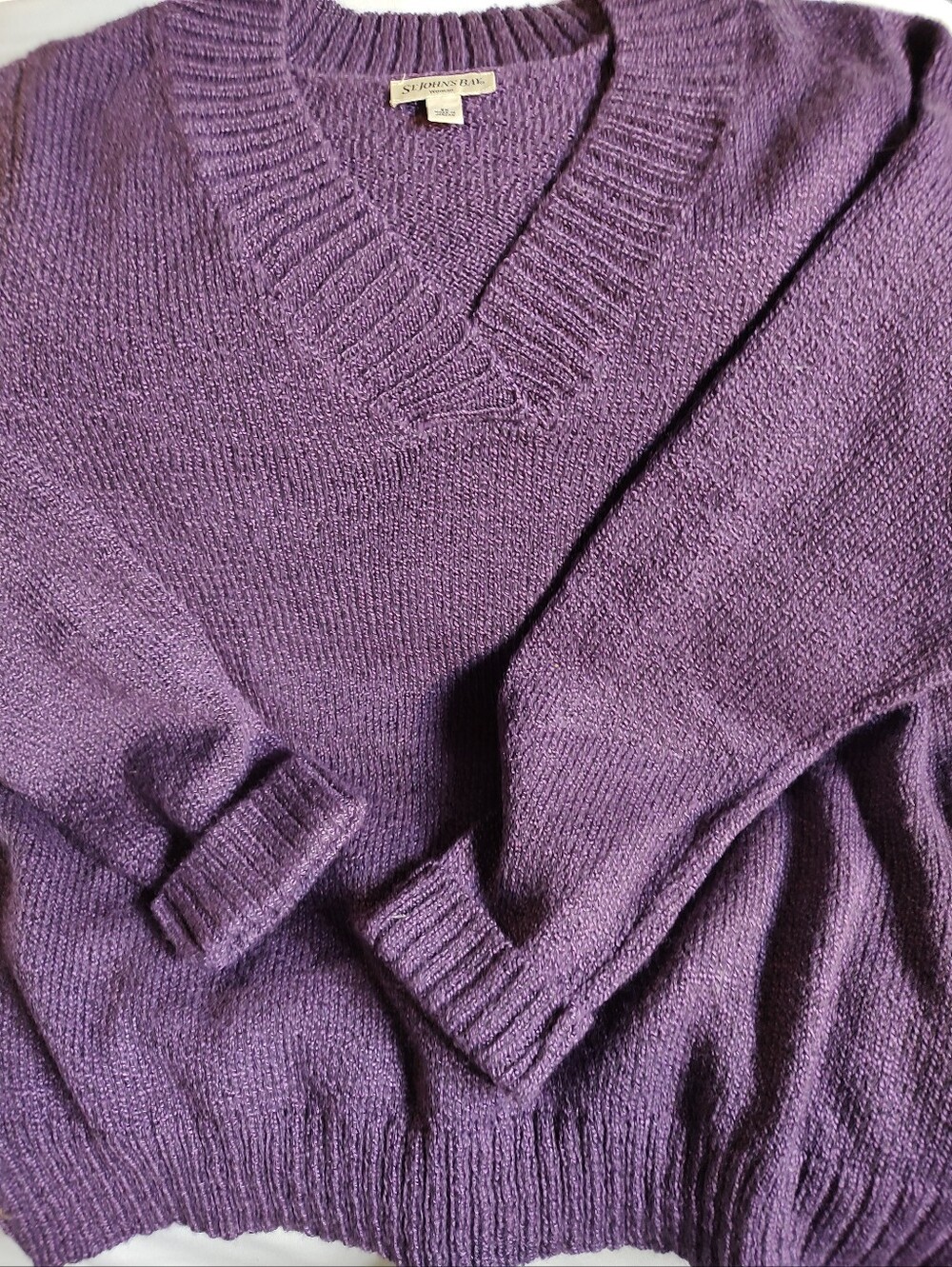 EUC Purple V-neck Sweater